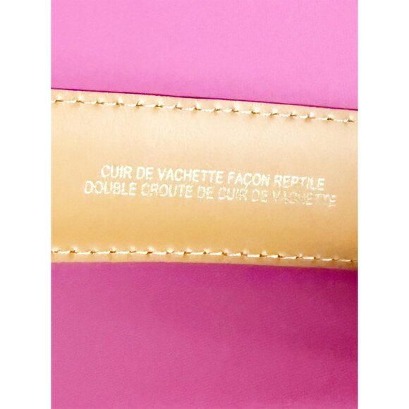 maison boinet belts REPTILE WOMEN 93507 G BROWN 75/30 - Picture 4 of 9